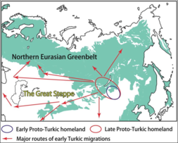 Turkic origin and expansion.png