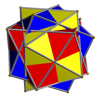 Compound of three square antiprisms Polyhedral compound