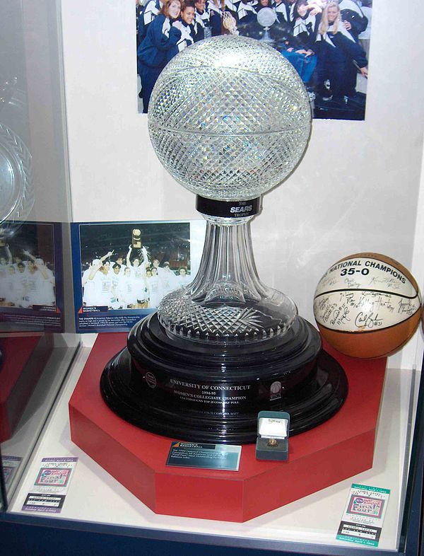 1995 Championship trophy, ring, and signed ball