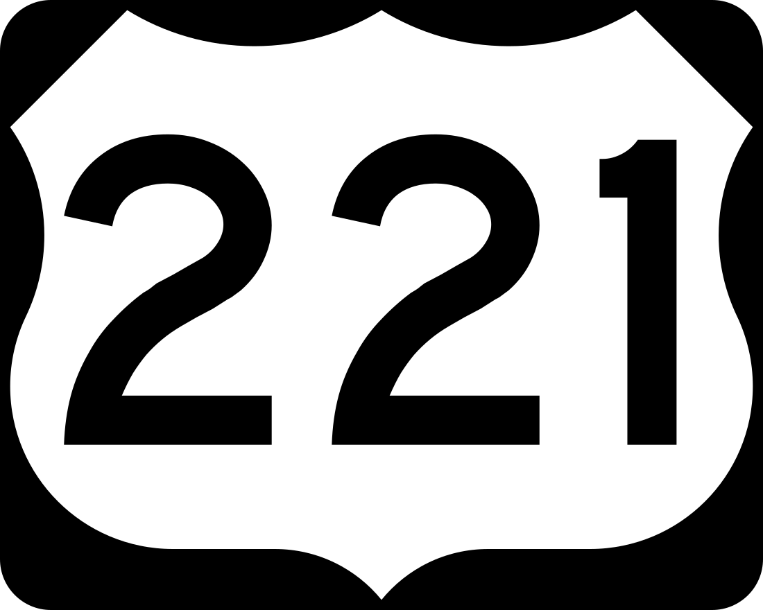 Special routes of U.S. Route 221