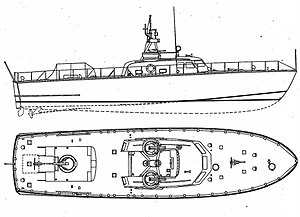 同型艇の線図 （85フィート型飛行機救難艇）