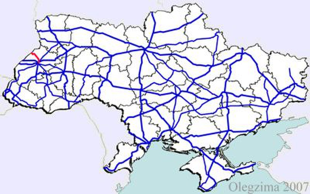 Схема железных дорог украины на карте