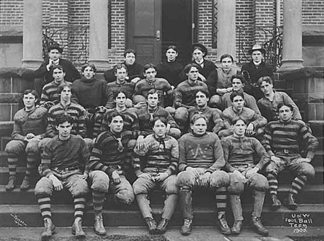 Photo of the 1900 University of Washington football team by Theodore Peiser