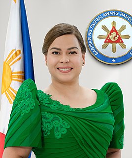 <span class="mw-page-title-main">Sara Duterte</span> Vice President of the Philippines since 2022