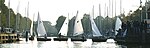 12-fotsjollar vid regatta vid Vintage Yachting Games 2008