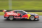 Shane van Gisbergen (pictured at the pre-season test) was victorious in Race 2. Van Gisbergen 2023 Supercars Test.jpg