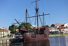 Replica of a small 15th-century or 16th-century carrack at Vila do Conde, Portugal Vila do Conde 2018 (9).jpg