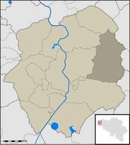 Location of Vladslo in Diksmuide, West Flanders, Belgium