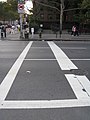 This photo is of Wikis Take Manhattan goal code S8, Crosswalk, striped with outer lines.