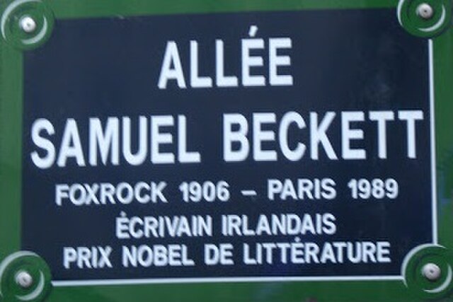 Samuel Beckett Walk in Paris