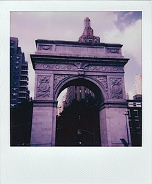 Washington Square Park, shot on modern Polaroid 600 film Washington square polaroid.jpg