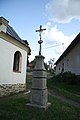 Čeština: Kříž u kaple v Bolechově, Želiv, okr. Pelhřimov. English: Wayside cross near chapel in Bolechov, Želiv, Pelhřimov District.