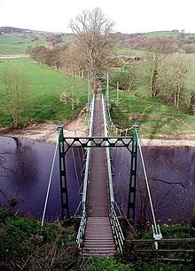 Висящ мост на West Hall, Addingham - geograph.org.uk - 425417.jpg