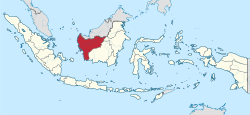 Location of Province of West Kalimantan in Indonesia
