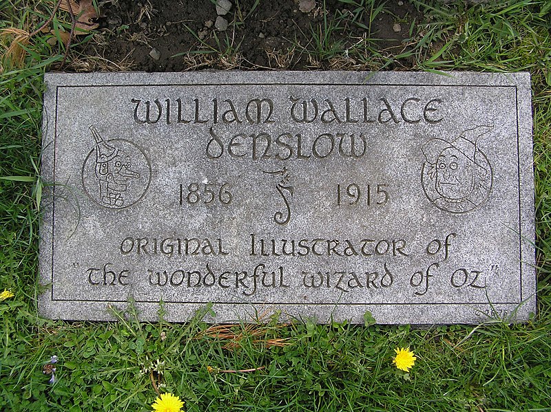 File:William Wallace Denslow Footstone 2010.JPG