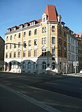 House where Samuel Hahnemann was born: Apartment building in a semi-open area in a corner