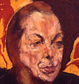 1963 - Woman with Red Hands – detail of Artist’s Mother (altered 1966)