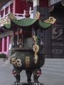 This is an incence burner that is located in front of the Wen Wu temple doors. Nantou, Taiwan