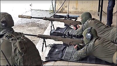 YAMAM snipers with Barrett MRAD
