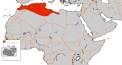 الدولة الرستمية في اقصى اتساعها