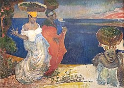 Femmes au bord de la mer dit La Martinique (Women by the seaside, called La Martinique) by Charles Laval - Musée d'Orsay Paris