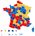 Nest beste kandidat i første runde etter departement: ﻿Emmanuel Macron ﻿Marine Le Pen ﻿François Fillon ﻿Jean-Luc Mélenchon