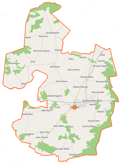 Mapa lokalizacyjna gminy Śniadowo