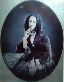 Фотографический портрет Жорж Санд в годы её романа с Ф. Шопеном.
