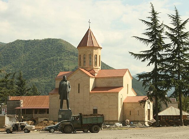 Uma igreja em Baghdati