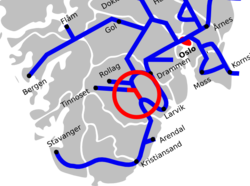 Route of the Bratsbergbanen