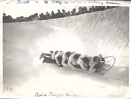 The 1913 Saint-Moritz Bobsleigh Derby Cup; photo by Albert Ewald