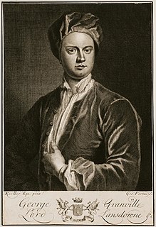 <span class="mw-page-title-main">George Granville, 1st Baron Lansdowne</span> 17th/18th-century English poet, playwright, and politician