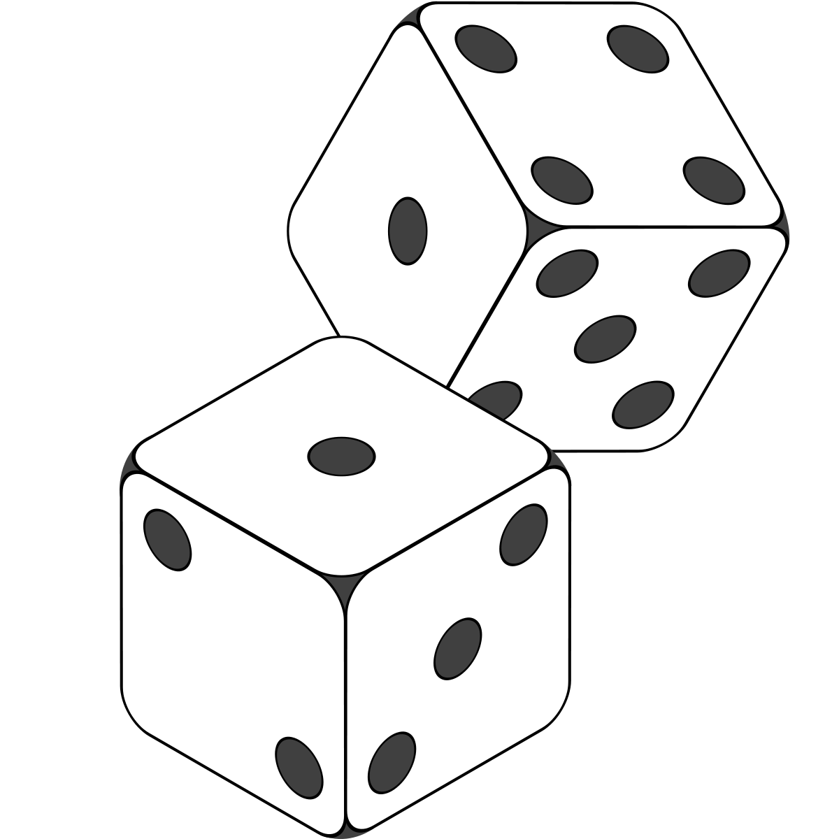 Free Vectors  dice roll (2)