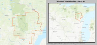 <span class="mw-page-title-main">Wisconsin's 36th Assembly district</span> American legislative district in northeast Wisconsin