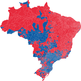 2014 Brazilian presidential election map - Municipalities (Round 2).svg