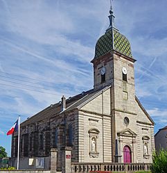 Die Kirche in Baudoncourt