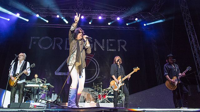 Foreigner performing in 2016