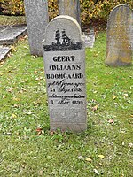 Graf van Geert Adriaans Boomgaard, die op 110-jarige leeftijd overleed.