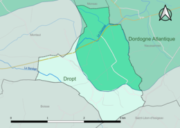 Carte en couleur présentant le(s) SAGE couvrant le territoire communal