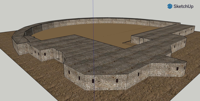 3-D reconstruction of Area A by Keifuhui (Front)