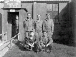 AFCE and Bombsight shop ground crew in the 463rd Sub Depot affiliated with the USAAF 389th Bomb Group based at Hethel, Norfolk, England 463rd AFCE and Bombsight Shop & Men.gif