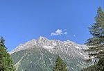 Da sinistra: Forcella del Dito (2955 m), Punta del Castellaccio (3029 m), Corno di Lago Scuro (3166 m)