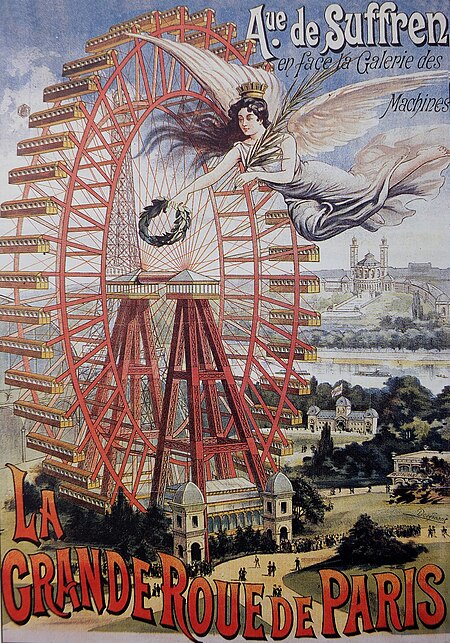 Affiche grande roue Paris