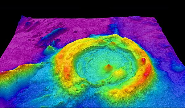 Processed LiDAR point cloud showing not only elevation, but heights of features as well.[citation needed][clarification needed]