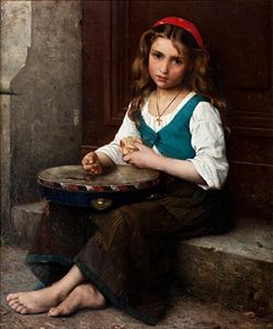 Alfred Guillou : Jeune Paysanne (1892), localisation inconnue.