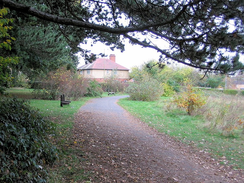 File:Along the path through the Hill End Hospital Cemetery, St Albans - geograph.org.uk - 3003245.jpg