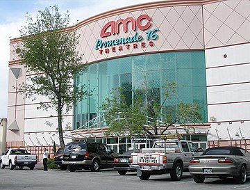 AMC Promenade 16 megaplex in the Woodland Hills area of Los Angeles, California, which closed on June 1, 2022 and replaced by AMC Dine-In Topanga 12 in Canoga Park, which opened on the next day.