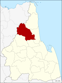 Amplasarea districtului în provincia Nakhon Si Thammarat