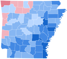 Arkansas Presidential Election Results 1996.svg