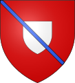 Coat of arms of the Schönecken family, bastard branch of the lords of Schönecken, vassals of the counts of Vianden.